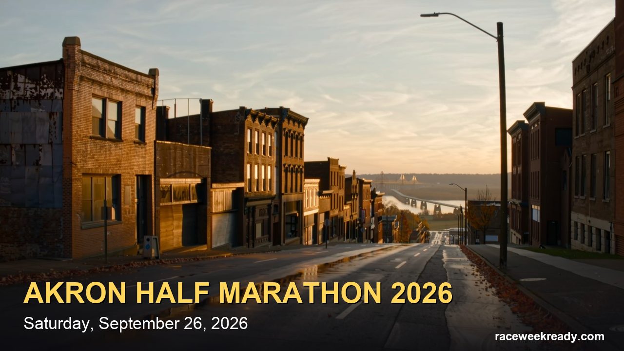 Akron Half Marathon 2026: The Marathon Sold Out, the Half Closes Sunday — Course, Climbs and Race-Day Weather