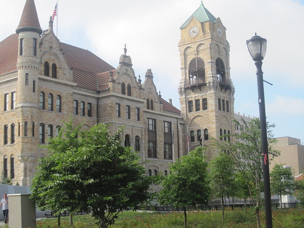 Lackawanna County Courthouse on Courthouse Square in Scranton, near the Steamtown Marathon finish