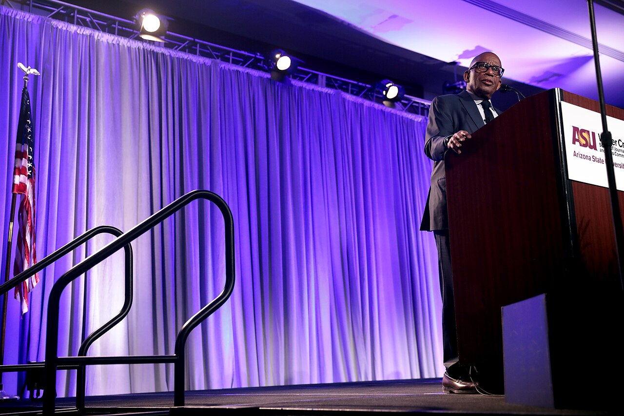 Al Roker speaking at a lectern